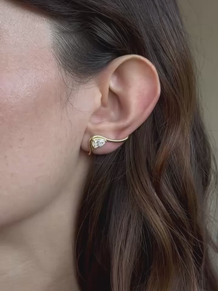 Reena Diamond Whisper Ear Cuff
