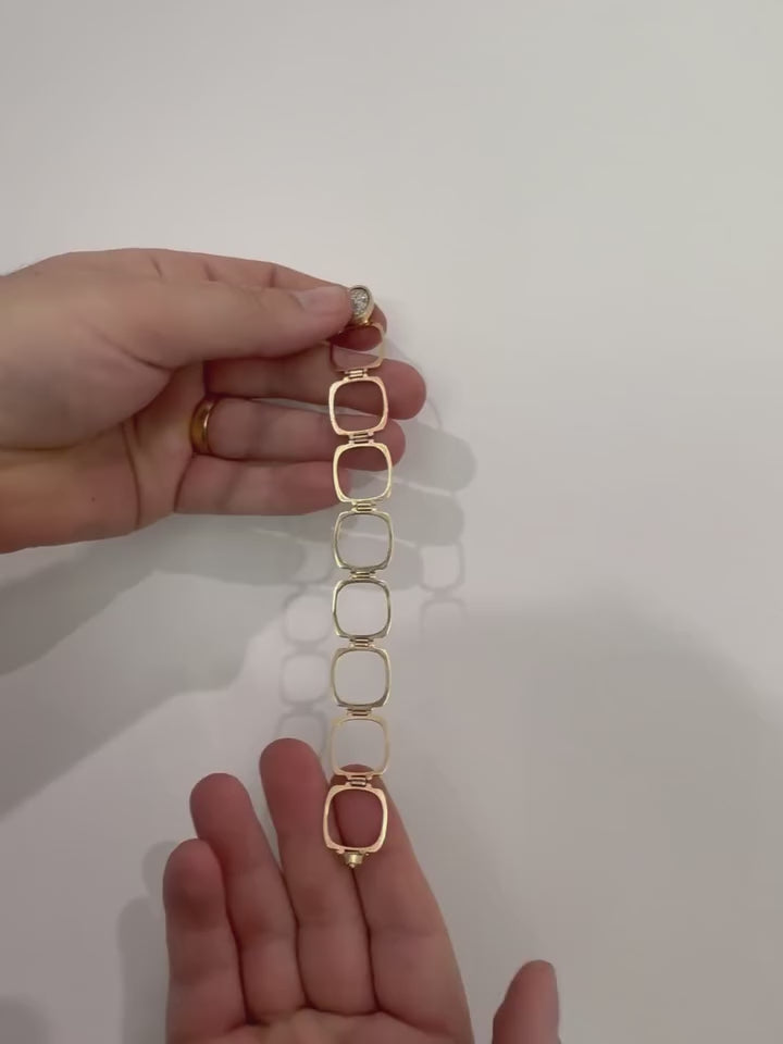 Madison Stone Convertable Bracelet and Ring (Two in One)