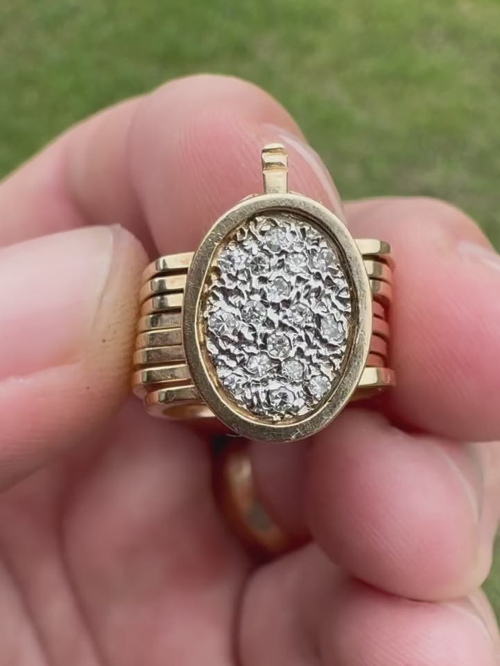 Madison Stone Convertable Bracelet and Ring (Two in One)