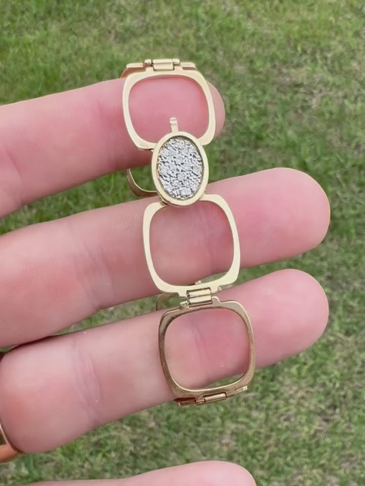 Madison Stone Convertable Bracelet and Ring (Two in One)