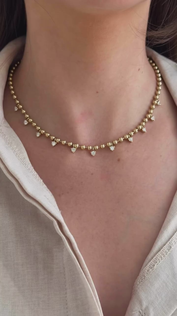 Glimmer Bead Necklace