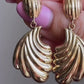 Aurelia Gold Shell Drop Earrings