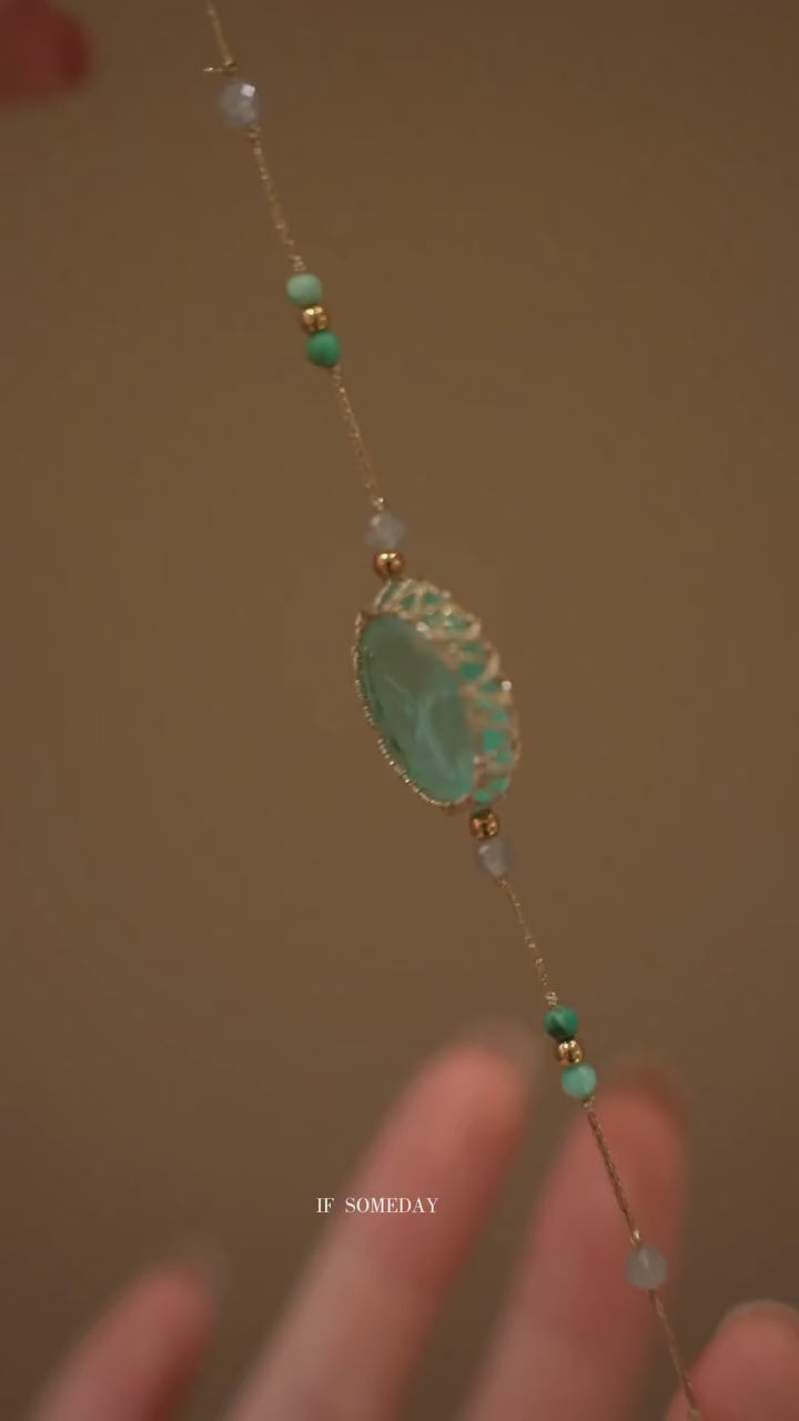 Sophie Aqua Sterling Silver Bracelet