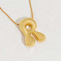 Hana's Bubble Initial Necklace