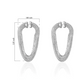 Radiance Infinity Silver Dangle Earrings