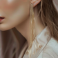 Golden Stream Tassel Earrings