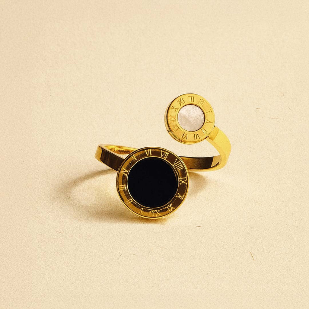 Roman Eclipse Adjustable Couple Ring for Women