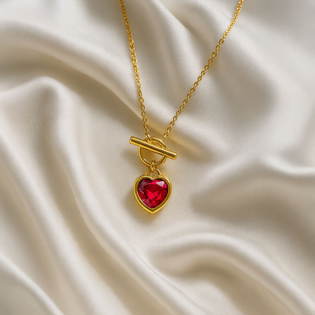 Lev Heart-Shaped Valentine Necklace