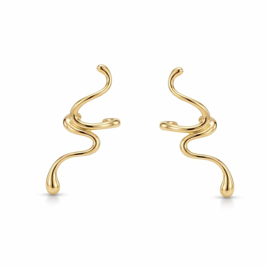 Veloura Wave Ear Cuffs