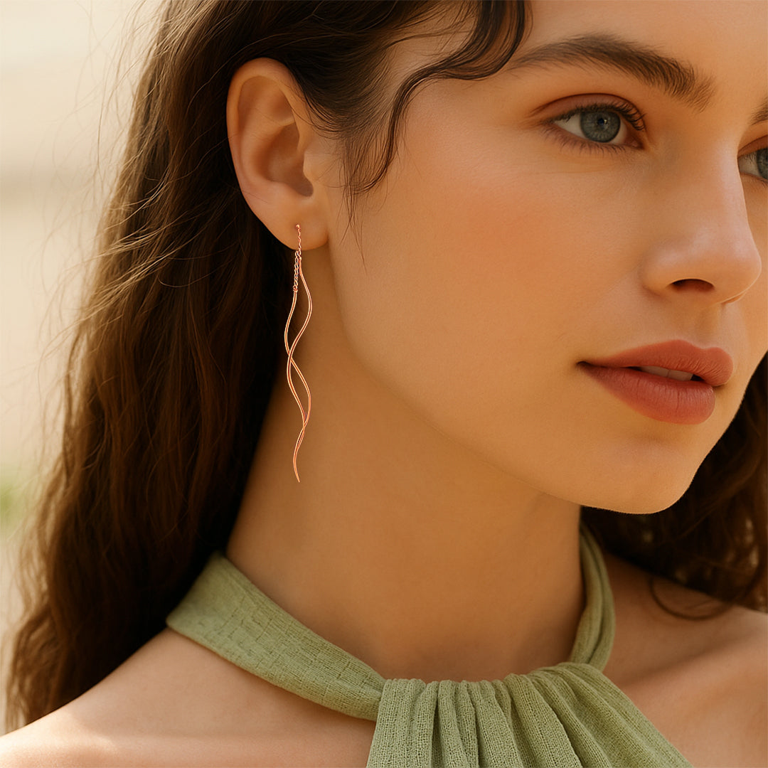 Sia Twisted tassel Earrings