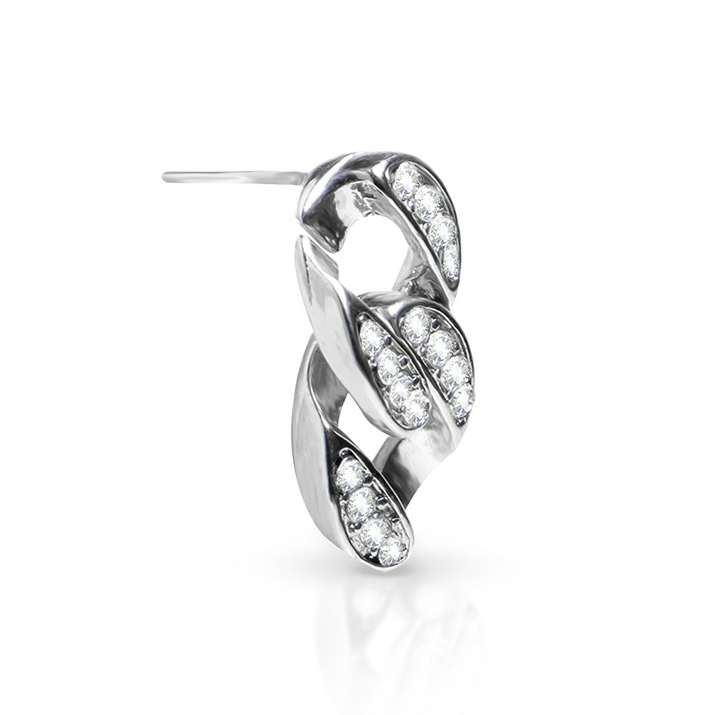 Oana Cuban Link Gold Earrings