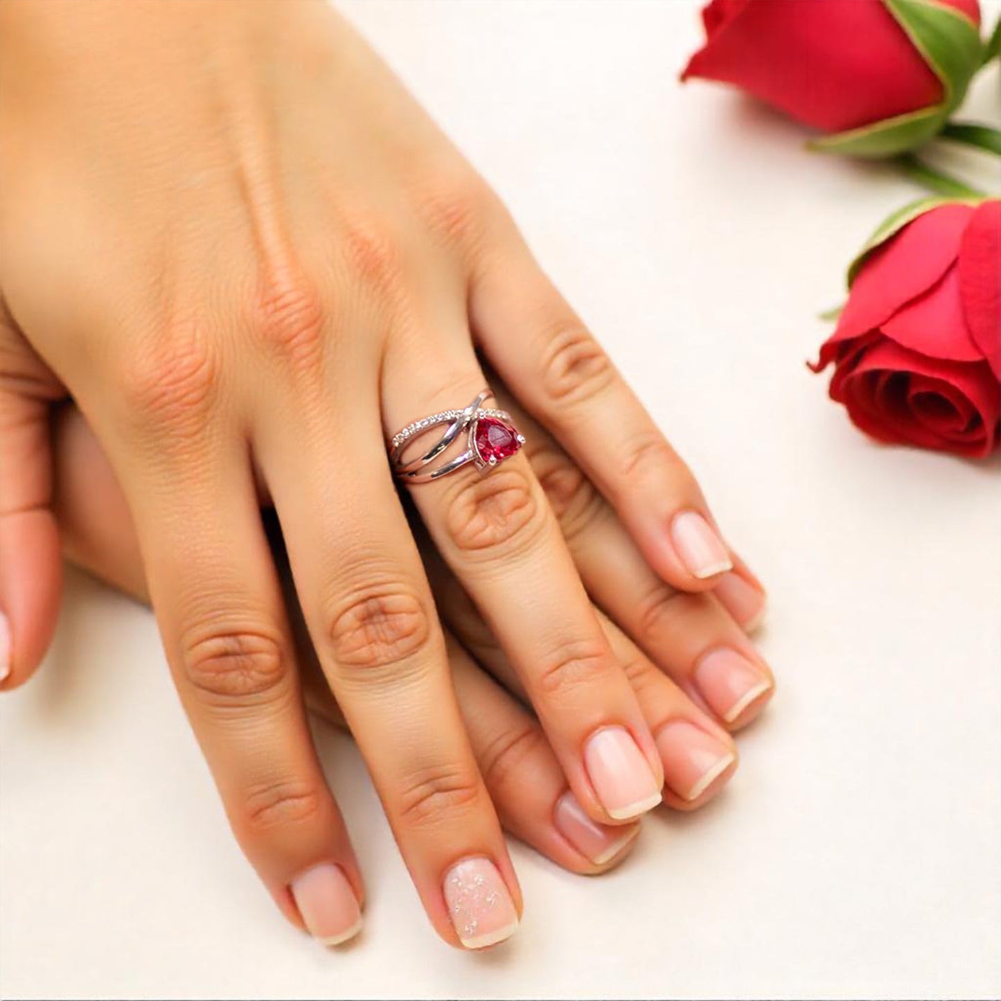 Amor infinity Heart Ring