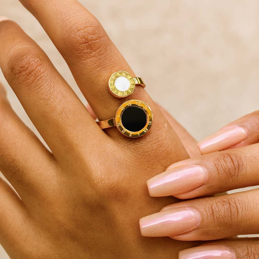 Roman Eclipse Adjustable Couple Ring for Women