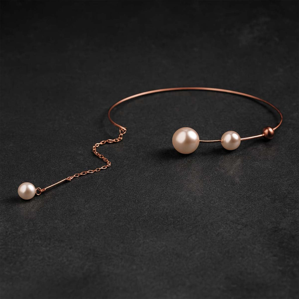 Emma Gold Pearl Necklace