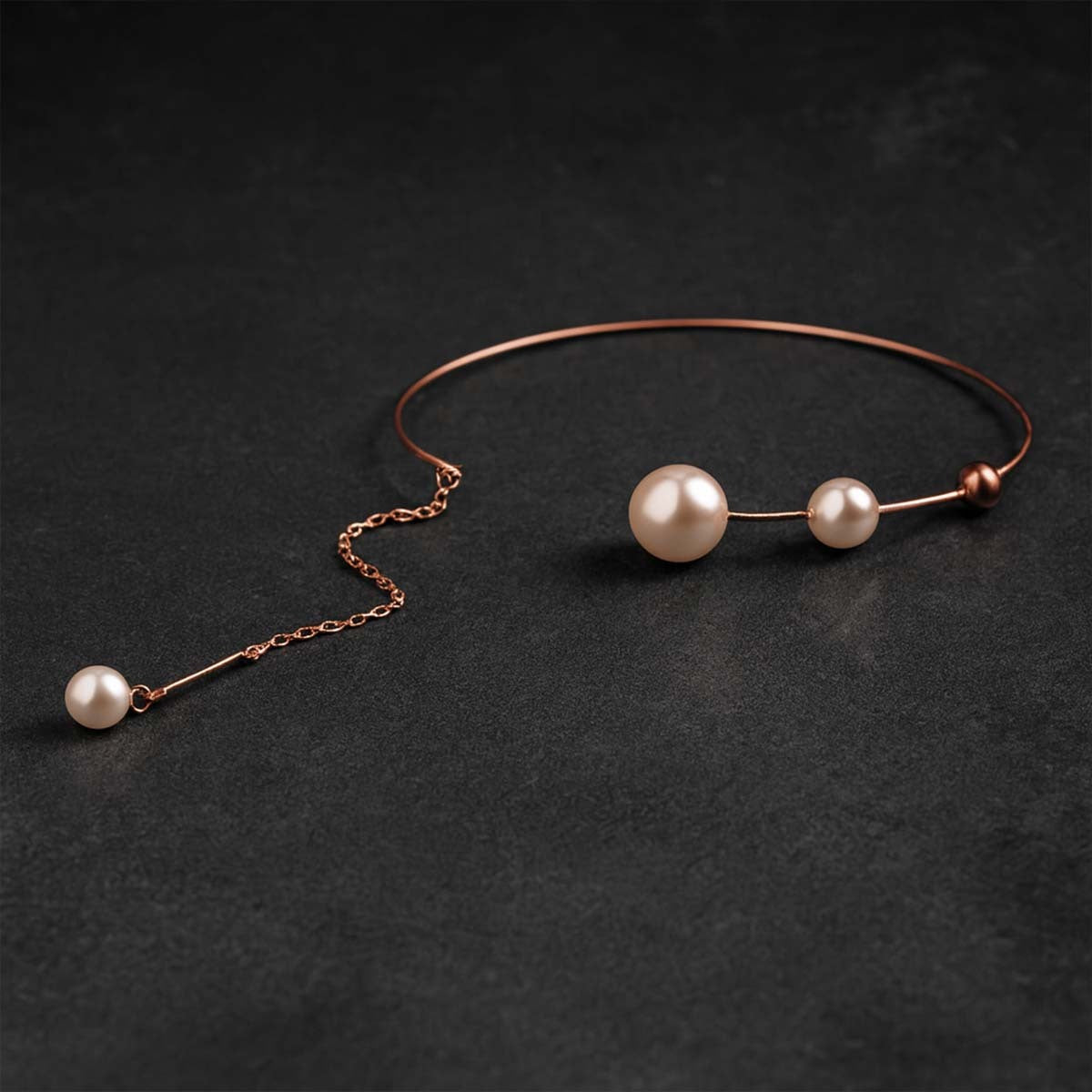 Emma Gold Pearl Necklace
