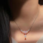 Mariana Pink Blossom Pendant Necklace for Women