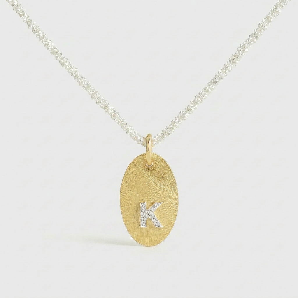 Mia Initial Coin Necklace