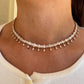 Celest choker necklace with drop accents
