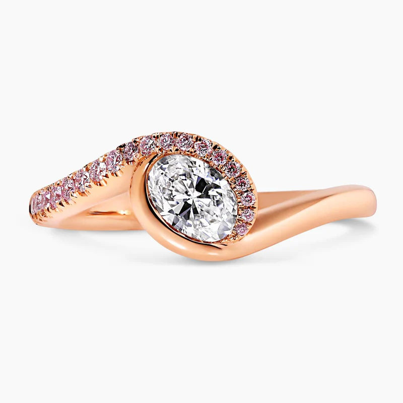 Ruby Twisted Sterling Silver Ring for Women (Size 7)
