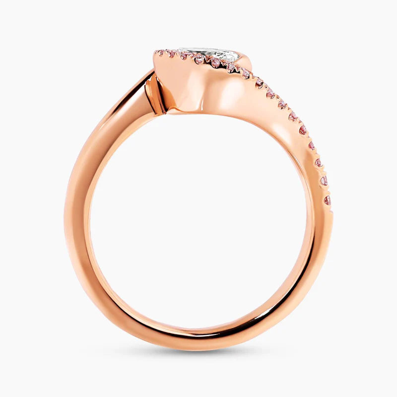 Ruby Twisted Sterling Silver Ring for Women (Size 7)