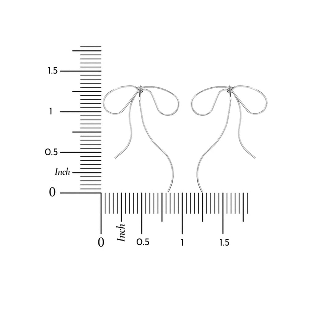 Lyra's Graceful Bow Wire Earrings
