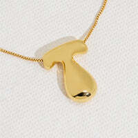 Hana's Bubble Initial Necklace