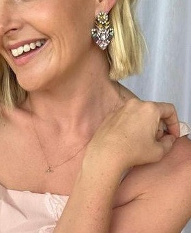 Iridesca Floral Geometry Earrings