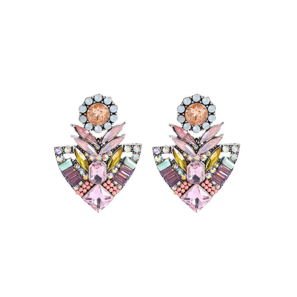 Iridesca Floral Geometry Earrings