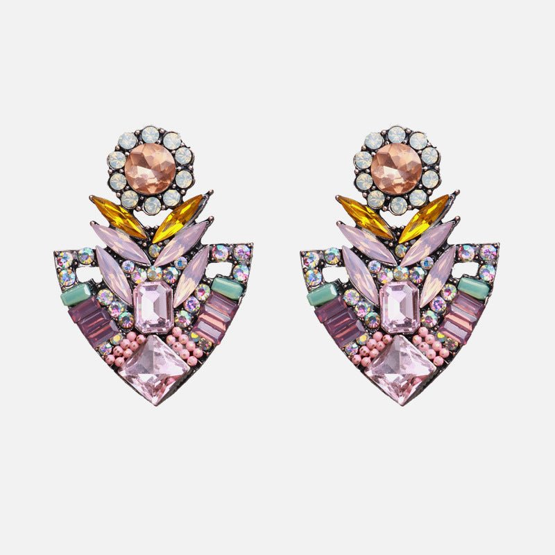 Iridesca Floral Geometry Earrings