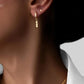 Sleek Square Link Necklace and Earring Set for Women