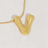 Hana's Bubble Initial Necklace