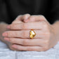 Heart’s Glow Radiant Gold Ring for Women