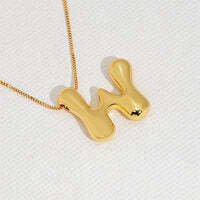 Hana's Bubble Initial Necklace