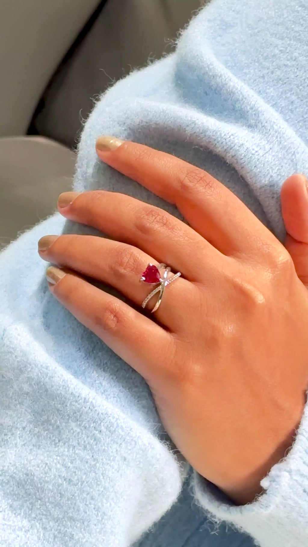 Amor infinity Heart Ring