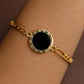 Midnight Elegance 18k Gold Plated Bracelet