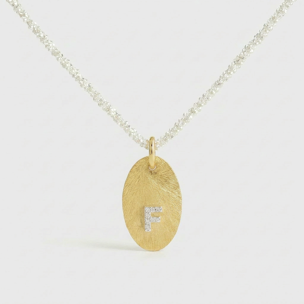 Mia Initial Coin Necklace