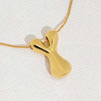 Hana's Bubble Initial Necklace
