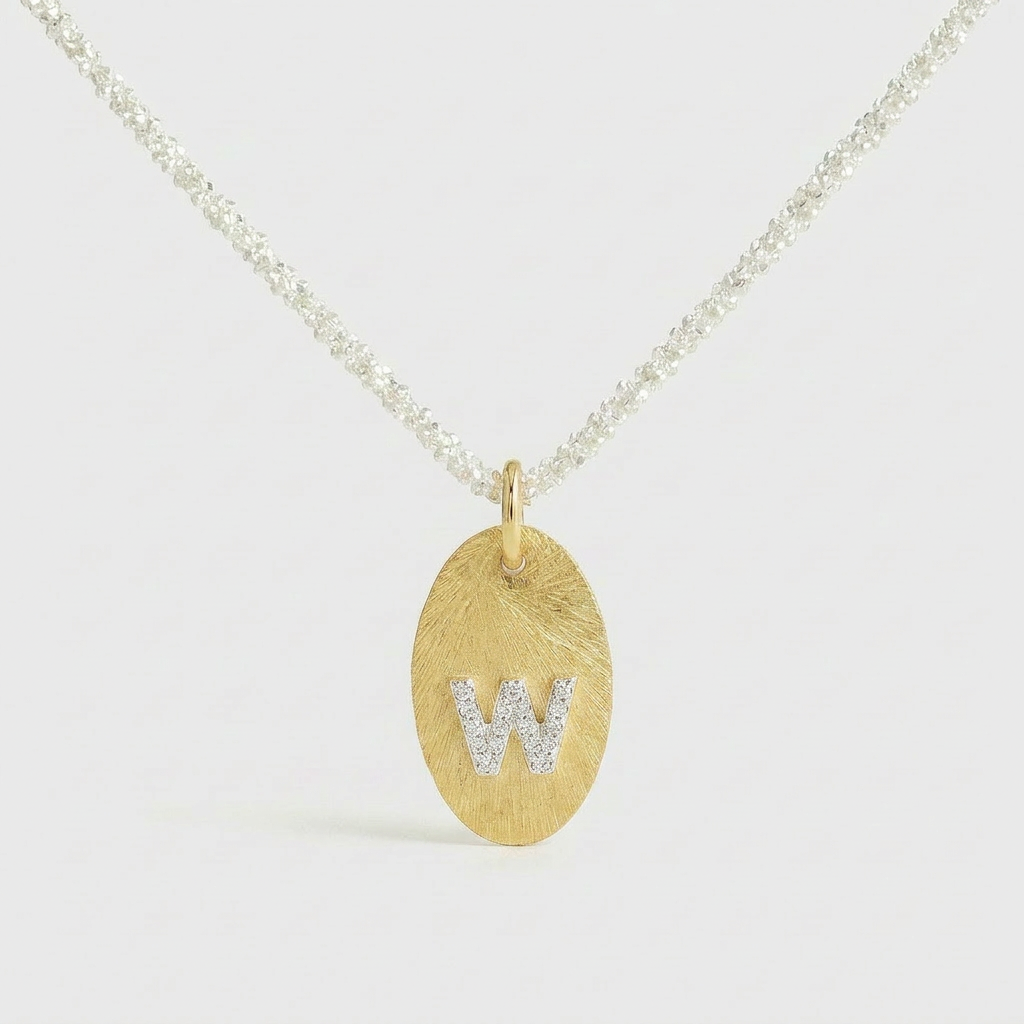 Mia Initial Coin Necklace